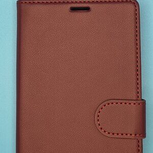 iPhone 17 Pro Max PU Leather Folio Flip Wallet Case Kickstand Shockproof-Red